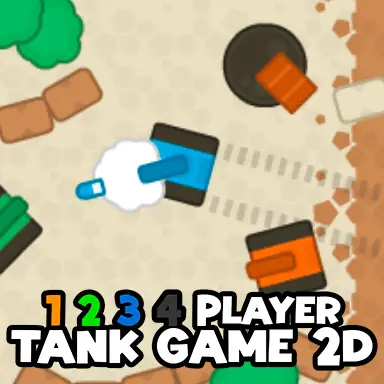 1 2 3 4 Player Tank Game 2D game