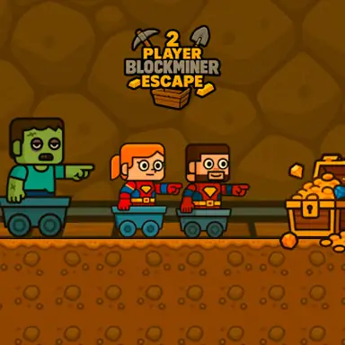 2 Player BlockMiner Escape oyunu