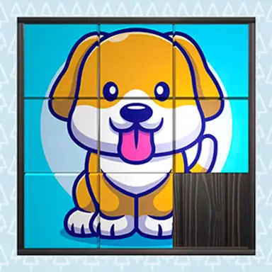 3D Kid Sliding Puzzle oyunu