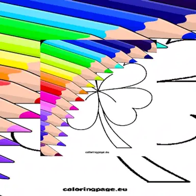 4 Leaf Clover Coloring Page game