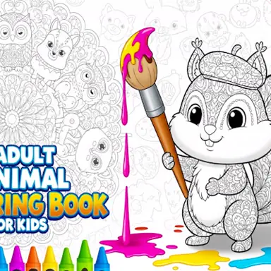 Adult Animal Coloring Book for Kids oyunu