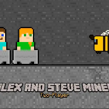 Alex and Steve Miner Two Player game