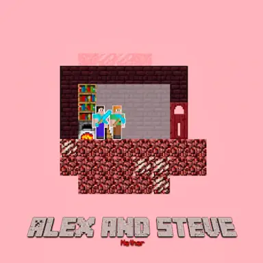 Alex and Steve Nether oyunu