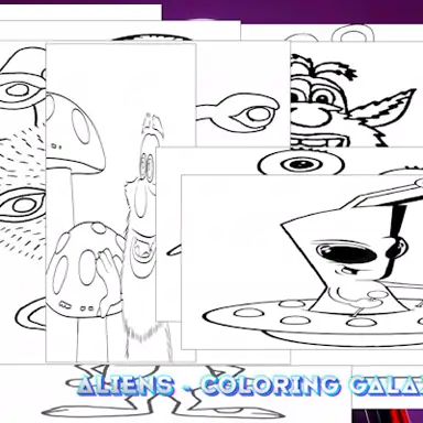 Aliens - Coloring Galaxy Page game