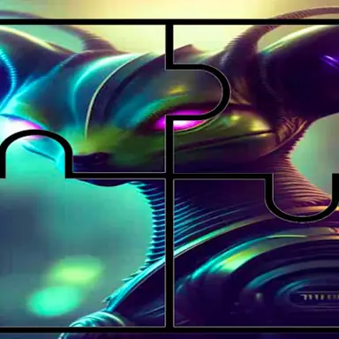 Aliens Photo Tile Quest oyunu
