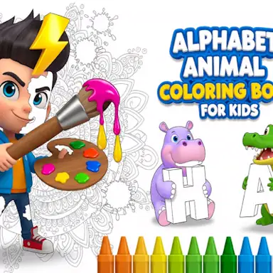 Alphabet Animal Coloring Book for Kids oyunu