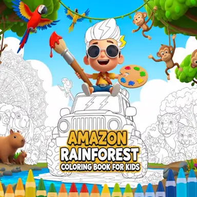 Amazon Rainforest Coloring Book for Kids oyunu