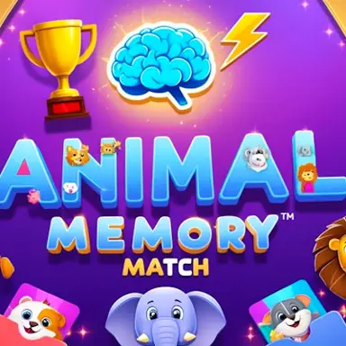Animal Memory Match Brain Boost Challenge game