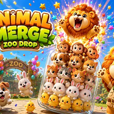 Animal Merge: Zoo Drop oyunu