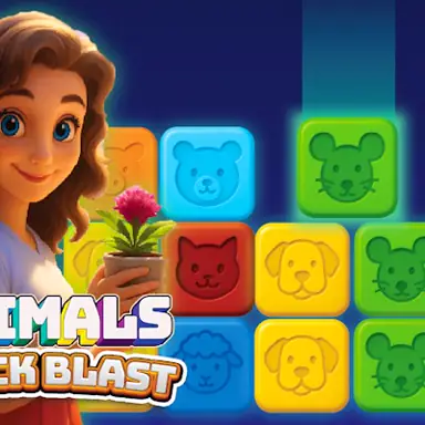 Animals Block Blast oyunu