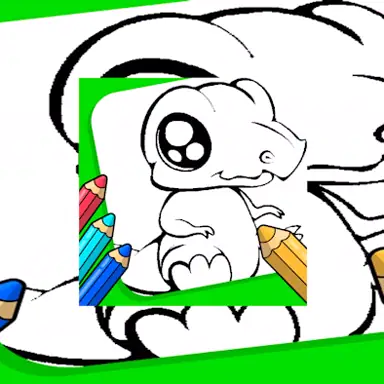 Anime Animals Coloring Pages game
