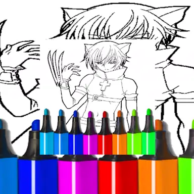 Anime Boys Coloring Pages game