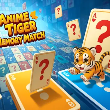 Anime Tiger Memory Match oyunu