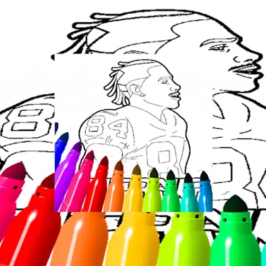 Antonio Brown Coloring Pages oyunu