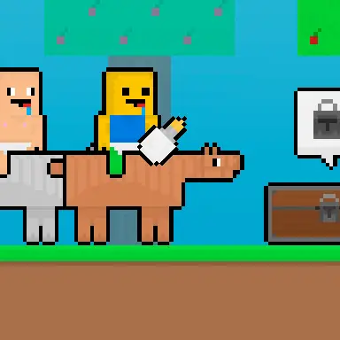 Baby Noob vs Baby Obby Horse game