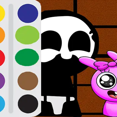 Baby Sprunki incredibox Coloring oyunu