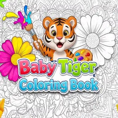 Baby Tiger Coloring Book oyunu