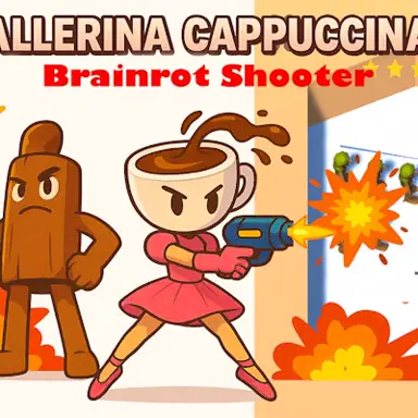 Ballerina Cappuccina Brainrot Shooter oyunu