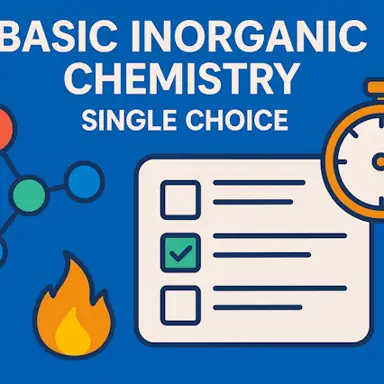 Basic Inorganic Chemistry Quiz game