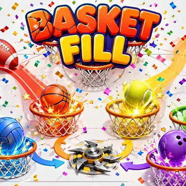 Basket Fill : Ball Puzzle oyunu