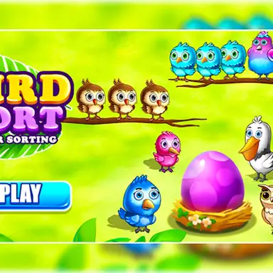 Bird Sort Color Sorting oyunu