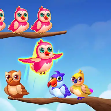 Birds Sort Color Match Puzzle oyunu