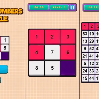 Block Numbers Puzzle game
