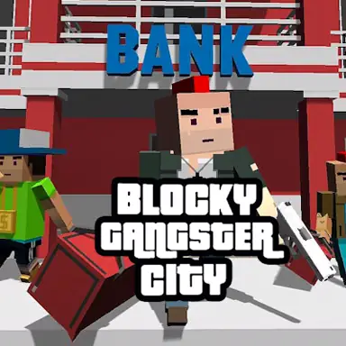 Blocky Dude Gangster Auto City game
