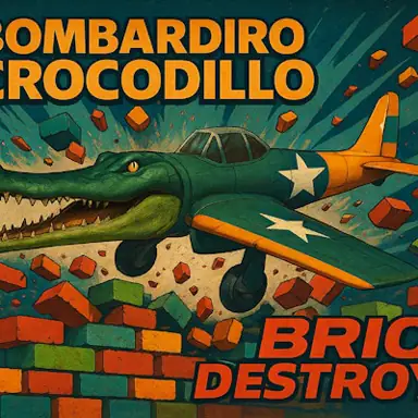 Bombardiro Crocodillo Brick Destroyer game