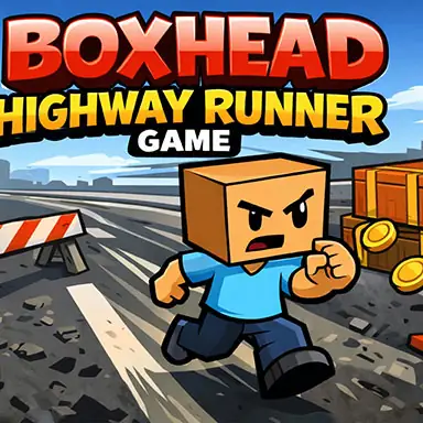 Boxhead Highway Runner Game oyunu