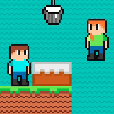 Brothers are making a cake game