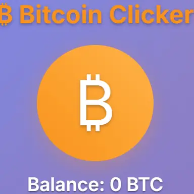 BTC clicker oyunu