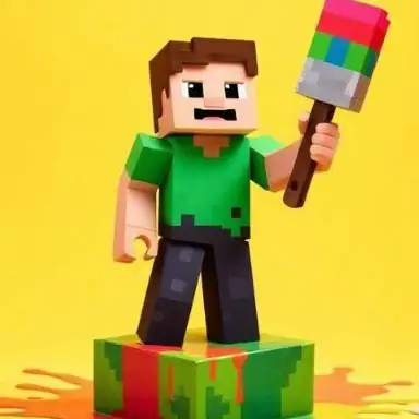 BTS Minecraft Coloring Time oyunu