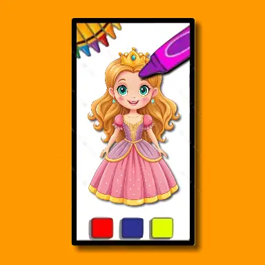 BTS Princess Coloring Book game