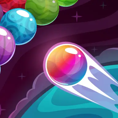 Bubble Shooter Colored Planets oyunu