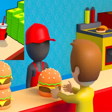 Burger Cafe Idle Tycoon oyunu