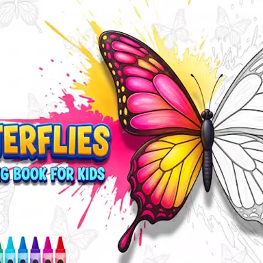 Butterflies Coloring Book for Kids oyunu