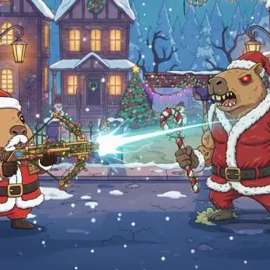 Capybara Winter Curse game