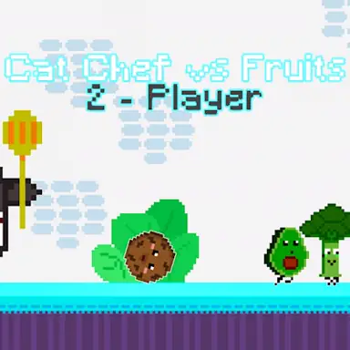 Cat Chef vs Fruits - 2 Player oyunu