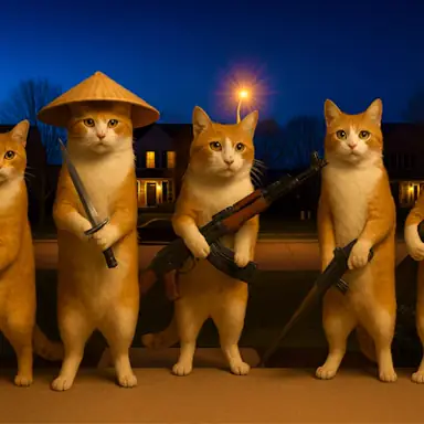 Cat with a Gun. Clicker Evolution oyunu