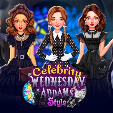 Celebrity Wednesday Addams Style oyunu