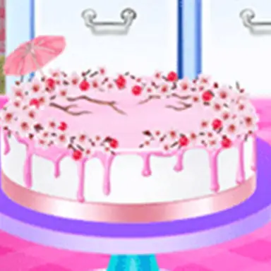 Cherry Blossom Cake Cooking - Food Game game