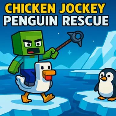 Chicken Jockey: Penguin Rescue game