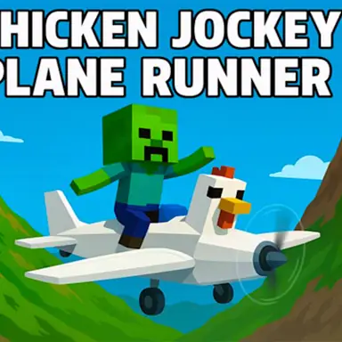 Chicken Jockey Plane Runner game