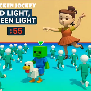 Chicken Jockey: Red Light Green Light game