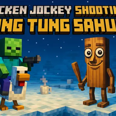 Chicken Jockey Shooting Tung Tung Sahur game