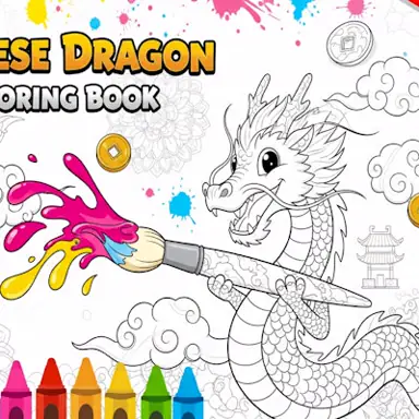 Chinese Dragon Coloring Book oyunu