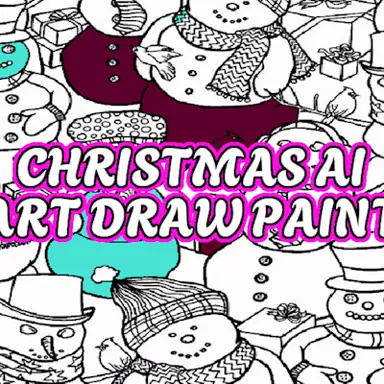Christmas AI Art Draw Paint oyunu