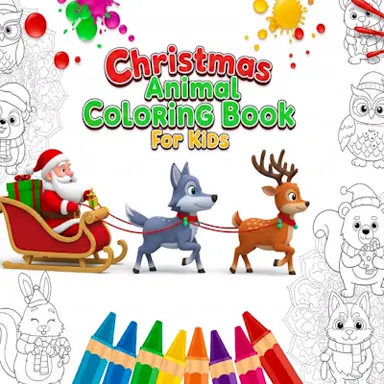 Christmas Animal Coloring Book for Kids oyunu