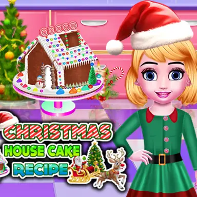 Christmas House Cake Recipe oyunu